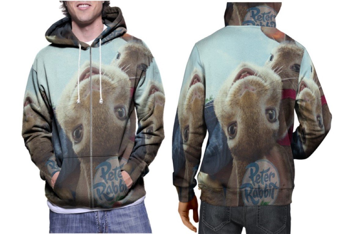 Peter Rabbit Cute Hoodie // Animal Story Pullover