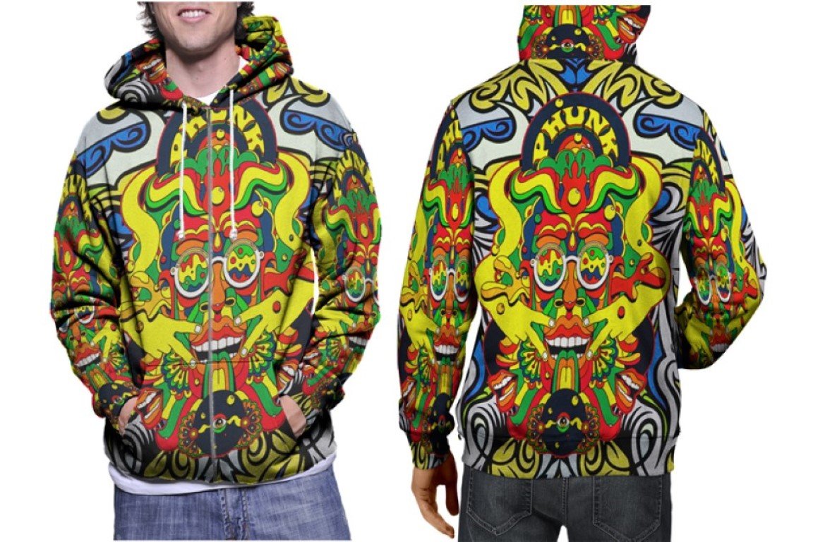 Phunk Studio Design Hoodie // Modern Art Graphic Pullover