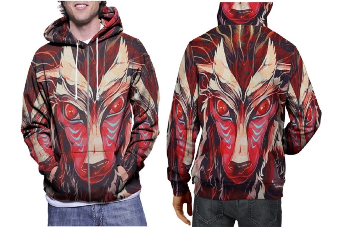 Princess Mononoke Hoodie // Studio Ghibli Pullover