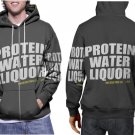 Protein Water Liquor Hoodie // Funny Gym Pullover