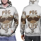 Pug Life Funny Dog Hoodie // Thug Life Parody Pullover