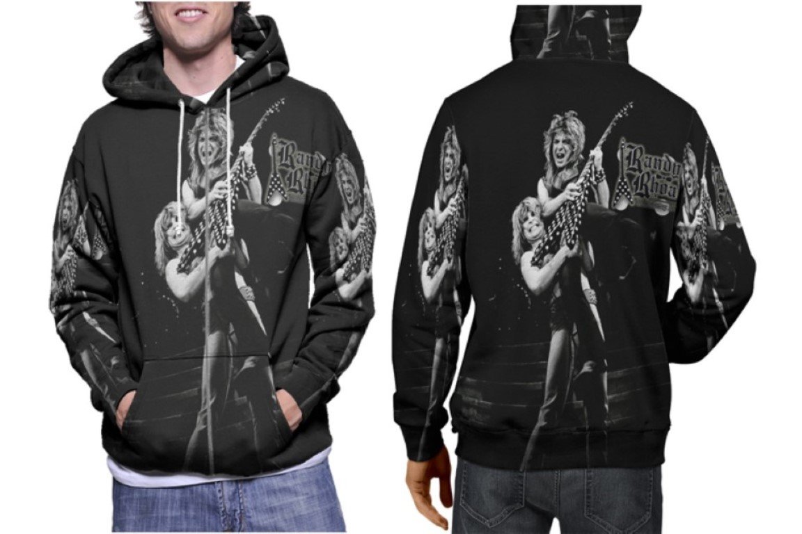 Randy Rhoads Guitar Legend Hoodie // Heavy Metal Pullover