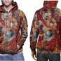 Red Monica Graphic Art Hoodie // Sexy Cartoon Pullover