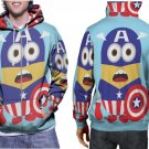 Despicable Me Minions Hoodie // Captain America Pullover