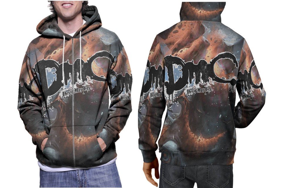 Devil May Cry Dante Hoodie // Gaming Action Pullover