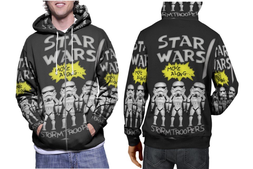 Disney Star Wars Stormtrooper Hoodie // Galactic Empire Pullover