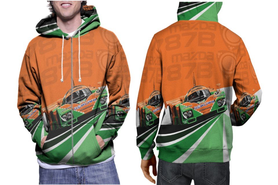 DU MANS MAZDA 787B Hoodie // Racing Legend Pullover