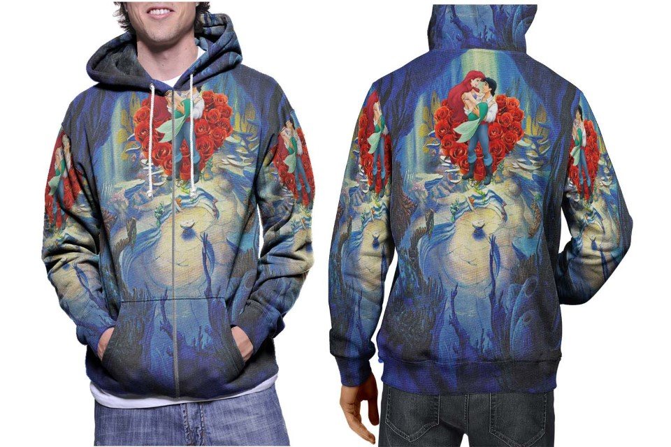 Eric Little Mermaid Art Hoodie // Disney Prince Pullover