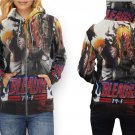 Women Full Print Zip Hoodie – Bleach Anime 7 Style Art Design