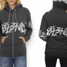 Women Full Print Zip Hoodie – Blend House Cool Techno Dubstep Style Art Design