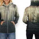 Women Full Print Zip Hoodie – Blessthefall Metalcore Band Style Art Design