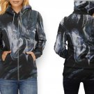 Women Full Print Zip Hoodie – Blue Girl Style Art Design