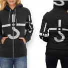Women Full Print Zip Hoodie – Blue Oyster Cult Logo Style Art Design