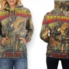 Women Full Print Zip Hoodie – Bolt Thrower Style Art Design