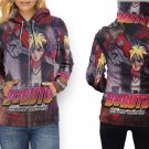 Women Full Print Zip Hoodie – Boruto 1 Style Art Design