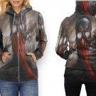 Women Full Print Zip Hoodie – Bury Tomorrow Style Art Design