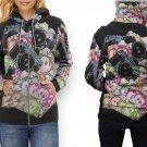 Women Full Print Zip Hoodie – Camera Design Pattern Style Art Design