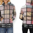 Women Full Print Zip Hoodie – Cosmetic Brush Woman Face Make Up Pattern Style Art Design