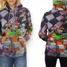 Women Full Print Zip Hoodie – Cute Cartoon Animation Movie Style Art Design