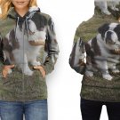Women Full Print Zip Hoodie – Cute Dog Style Art Design