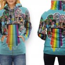 Women Full Print Zip Hoodie – Cute Kitty Style Art Design