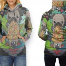 Women Full Print Zip Hoodie – Cute Pizza Dog Style Art Design