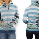 Women Full Print Zip Hoodie – Cute Whale Style Art Design