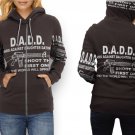 Women Full Print Zip Hoodie – Dads Against Daughters Dating Style Art Design