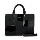 Black Cross patch Tote
