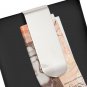 Credit & Store Card Holder & Money Clip Wallet, Slim PU Leather & Aluminium Travel Purse. - Black