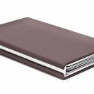 Credit & Store Card Holder Wallet, Slim PU Leather & Aluminium Travel Purse. - Brown