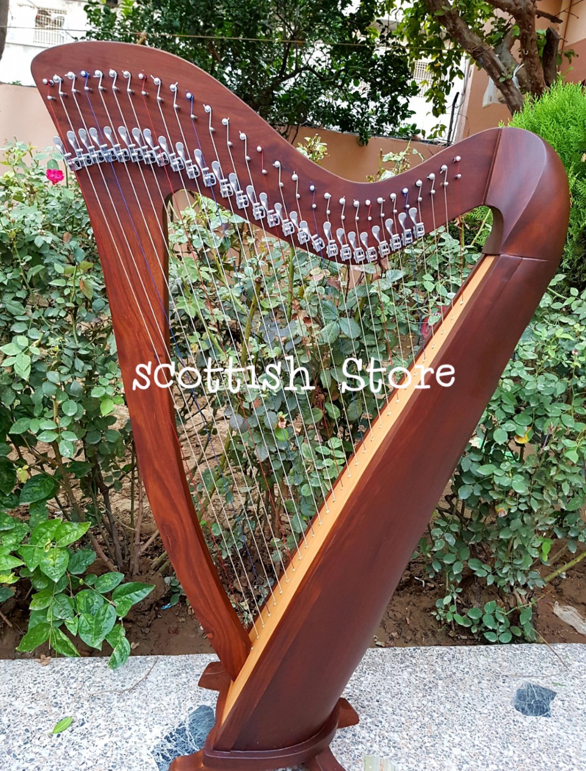 NEW 29 STRING FOLK LEVER HARP WITH FREE CARRY BAG & TUNING KEY