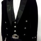 Regulation Doublet with 3 buttons waist coat. Black Velvet. Black satin lapels. Regulation Doublet with 3 buttons waist coat. Black Velvet. Black satin lapels.
