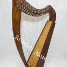 NEW 22 STRING LEVER HARP MADE WITH ROSEWOOD CELTIC IRISH HARP FREE BAG & KEY