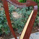 NEW 27 STRING CELTIC LEVER HARP IRISH HARP HAND MADE WOODEN HARP FREE BAG & KEY