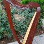 NEW 27 STRING CELTIC LEVER HARP IRISH HARP HAND MADE WOODEN HARP FREE BAG & KEY