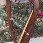 NEW 19 STRING ENGRAVING CELTIC LEVER HARP IRISH HARP FREE TUNING KEY & BAG