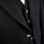 New Scottish Black Argyle Kilt Jacket With Waist coat