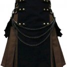 NEW BROWN FLASH PLATES CANVAS CARGO UTILITY KILT HYBRID KILT NEW BROWN FLASH PLATES CANVAS CARGO UTILITY KILT HYBRID KILT