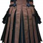 NEW BROWN FLASH PLATES CANVAS CARGO UTILITY KILT HYBRID KILT