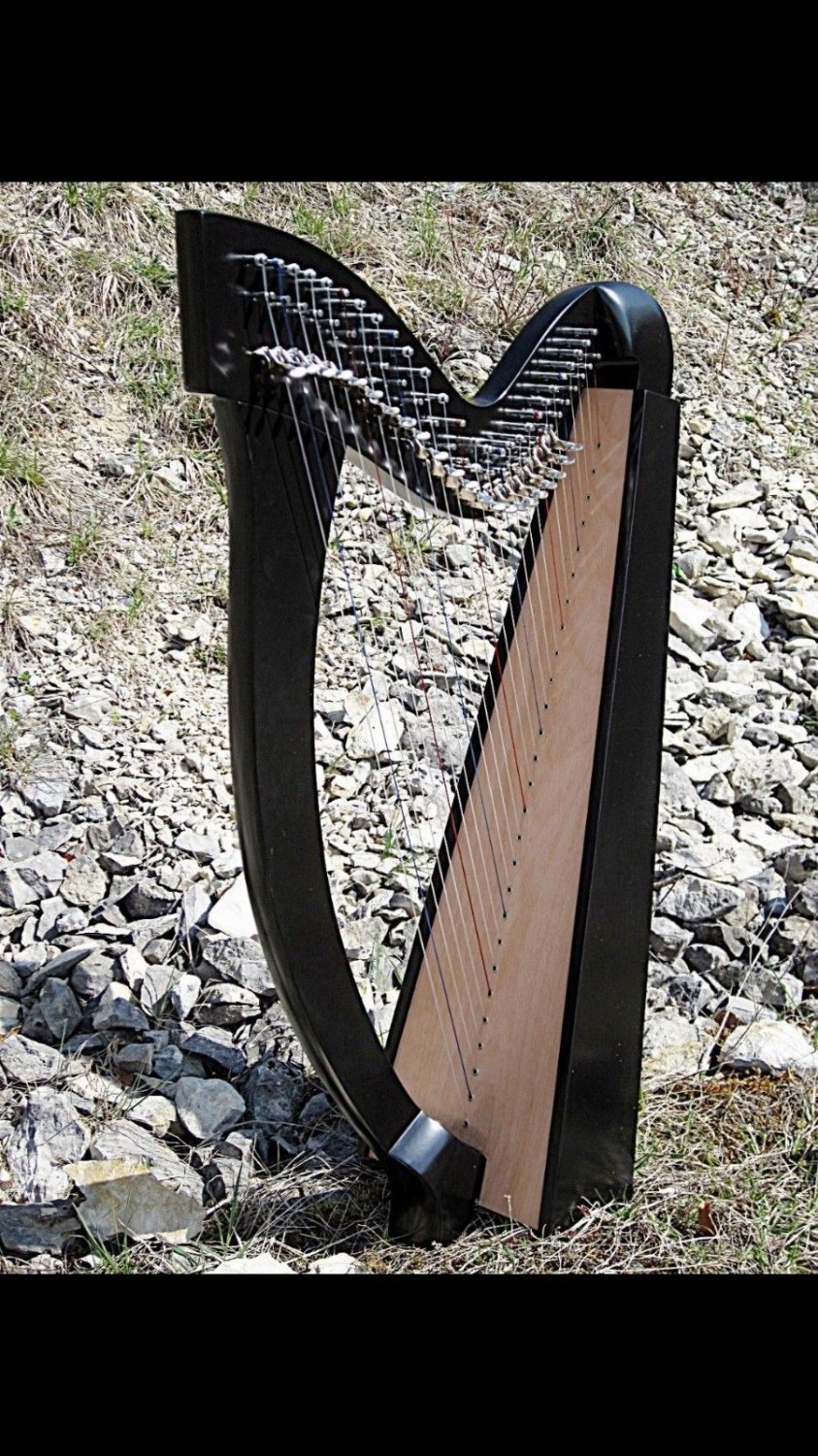 New 22 String Folk Harp Celtic Lever Irish Harp Come Wih Extra String