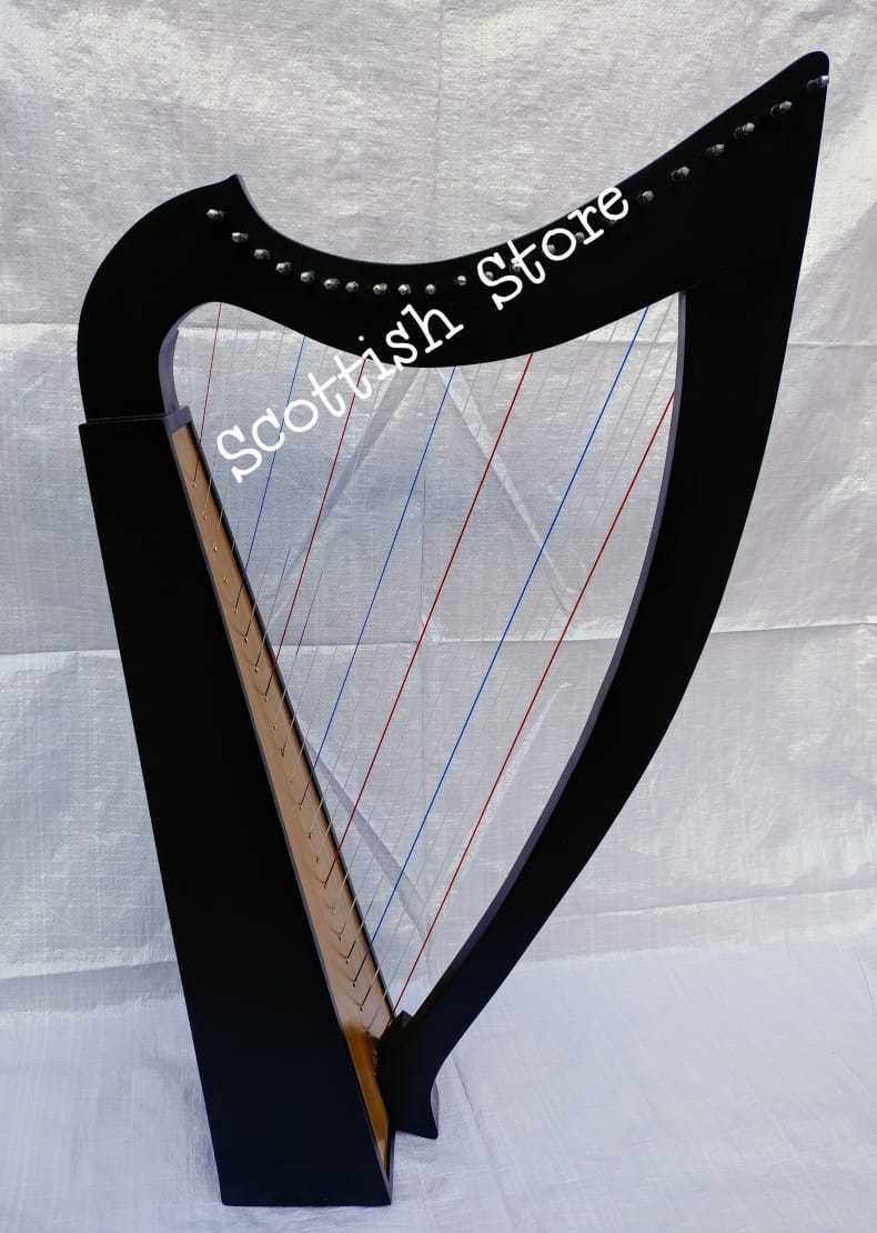 New 22 String Lever Celtic Irish Harp Beautiful Design With Free Extra