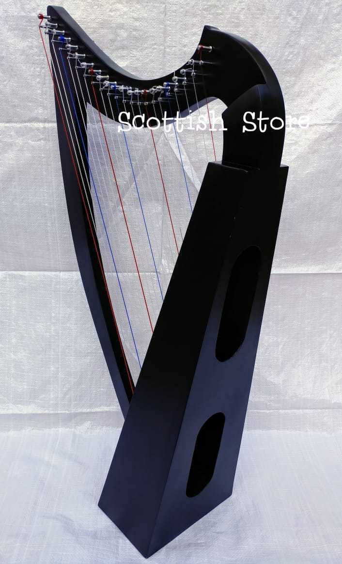 New 22 String Lever Celtic Irish Harp Beautiful Design With Free Extra