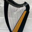 New 22 String Lever Celtic Irish Harp Beautiful Design With Free Extra String Set & Tuning Key