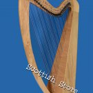 NEW 34 STRING LEVER HARP CELTIC HARP IRISH HARP FREE TUNING KEY & CARRY BAG
