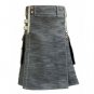 NEW DENIM UTILITY KILT FOR STYLISH MEN SCOTTISH KILT HYBRID KILT