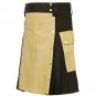 NEW Great Modern Utility Kilt with Khaki Apron Scottish kilt Haybird Kilt