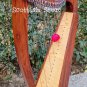 22 String Celtic Lever Harp With Free Extra String Set Tuning key Carry Bag
