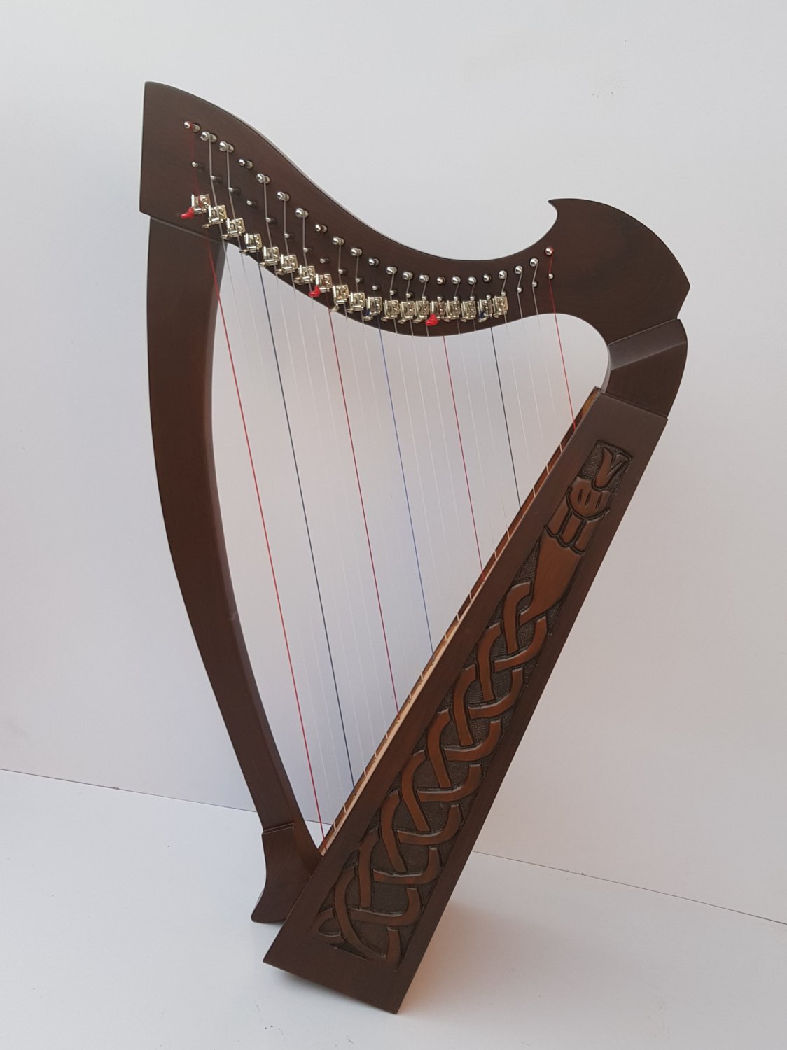 22 Strings Lever Harp Celtic Harp Solid Wood, Free Bag, Tuning Key and ...