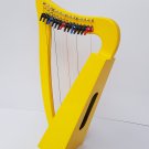 NEW 15 String Celtic Lever Irish Baby Harp Free Bag & Extra String Set & Key